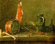 jean-Baptiste-Simeon Chardin A  Lean Diet with Cooking Utensils oil painting